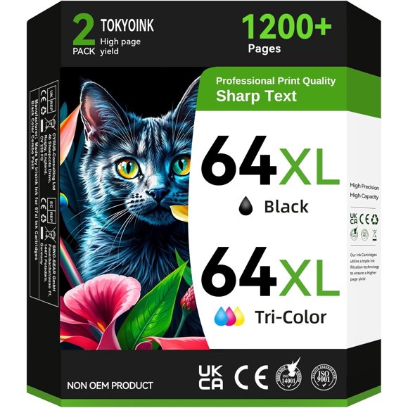 Cartucho de tinta TOKYOINK 64XL negro/color