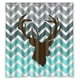 thumbnail image 1 of Cortina de ducha con diseño de ciervo Chevron, juego de cortinas de baño con ganchos, tamaño 66 x 72 pulgadas, 1 of 3