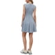 thumbnail image 3 of INSPIRE CHIC Vestido sin mangas para mujer casual con cuello redondo en línea A, vestido corto de tirantes M gris azul, 3 of 6