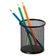 thumbnail image 2 of Pack 4 Porta Lápiz De Rejilla Malla Negra Metálica Oficina negro, 2 of 2