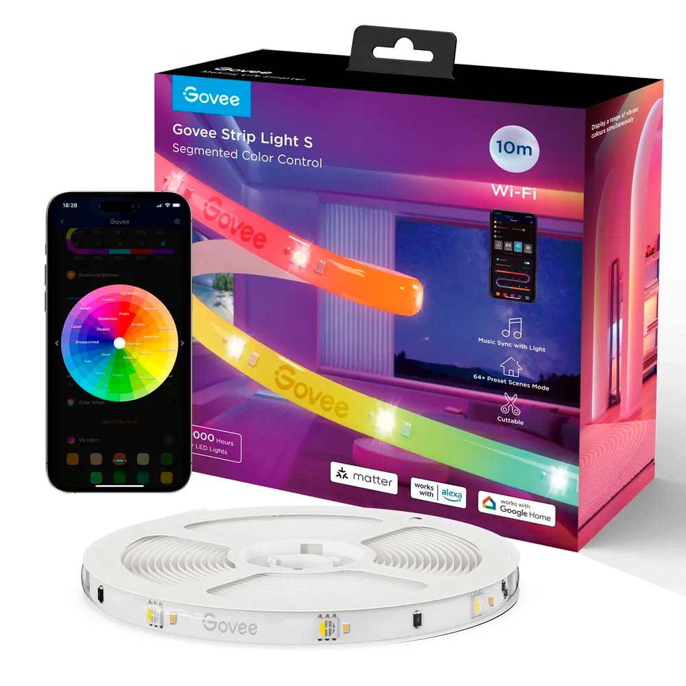 Tira Led Con Revestimiento 10m Wifi + Bt Govee