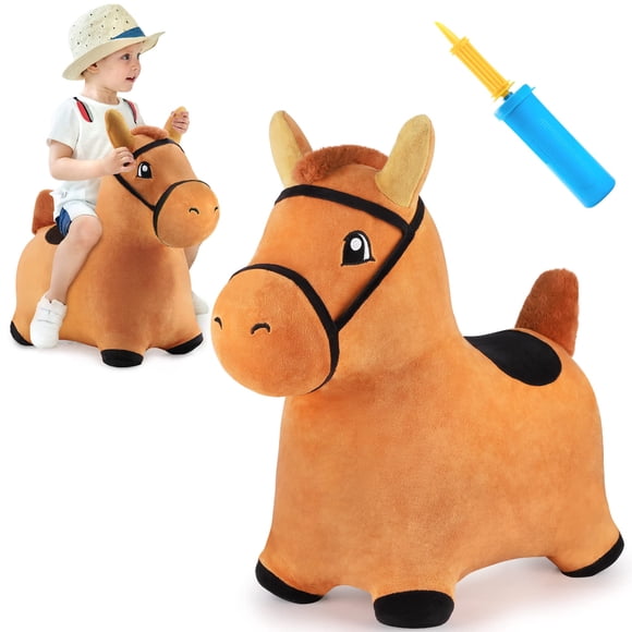 Hopping Horse iPlay iLearn Bouncy Pals Brown durante 18 a 36 meses