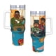 thumbnail image 4 of Buenos Tiempos Vaso aislado de acero inoxidable con asa, diseño temático, regalo para familia, amigos y fans; incluye pajita y encaja en el portavasos estándar, 40 oz, 4 of 6