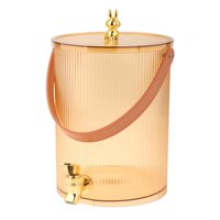 Magideal - Dispensador De Bebidas, Contenedor Dispensador De Bebidas Con Grifo, Jarra De Agua Fría Portátil Y Resistente, Barril De Bebidas Para Jugo Helado 19Cmx24.5Cm 5L