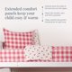 thumbnail image 5 of Juego de ropa de cama Beddy's Twin 99 cm a cuadros rosa con cremallera, 5 of 9