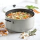 thumbnail image 5 of Antiadherente Stockpot Farberware con tapa, 10.5 cuartos de galón, plata, 5 of 8