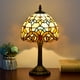 thumbnail image 1 of 1pc 8 Inch Stained Glass Table Lamp, Handmade Living Room, Dining Room, Bedroom, Warm Bedside Lamp, Bar, Retro European, Rustic Style, Mediterranean Simple European A Variety Of Choices Creative Gifts, 1 of 3