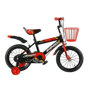 Genérico - Set X2 Bicicleta Infantil Aro 14 Con Canastilla - Roja