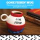 thumbnail image 2 of Taza de café BigMouth Inc. Gone Fishing, 600 ml, regalo novedoso, 2 of 6