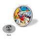thumbnail image 3 of El show de Bugs Bunny y el Correcaminos-Theme Round Button Badge: Premium Metal Construction, Ideal for High-End Events 2.8 cm, 3 of 6