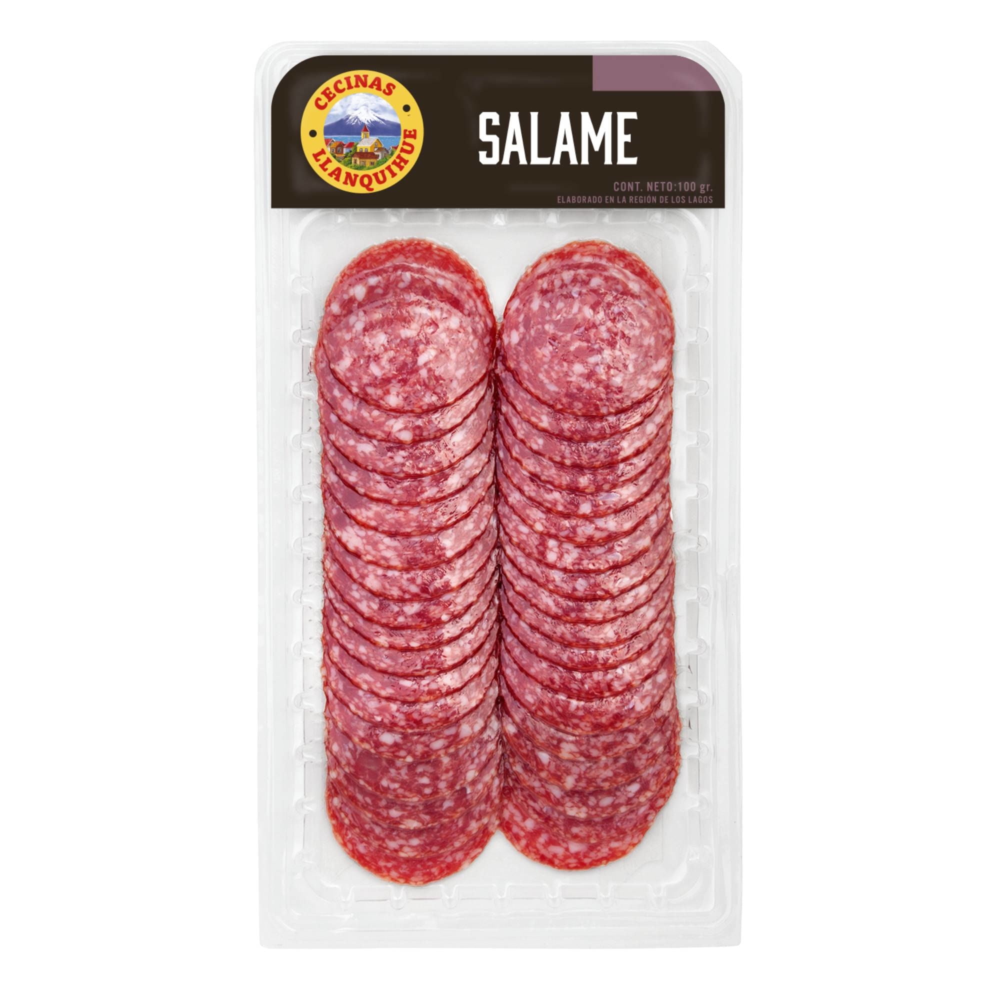 Salame Rebanado Df 100 g Llanquihue