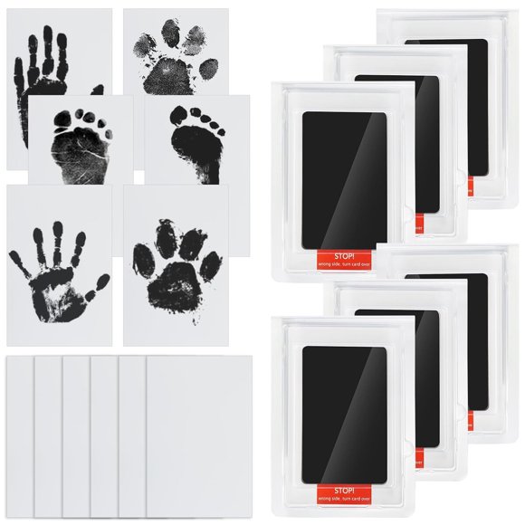 Kit de huellas sin tinta para manos y pies Jazb, paquete de 6