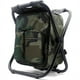 thumbnail image 1 of 3 In 1 Foldable Fishing Chair Backpack, Canvas Portable Chair With Fabric Cooling Bag, Outdoor Hiking Fishing Camping Backpack, 1 of 2