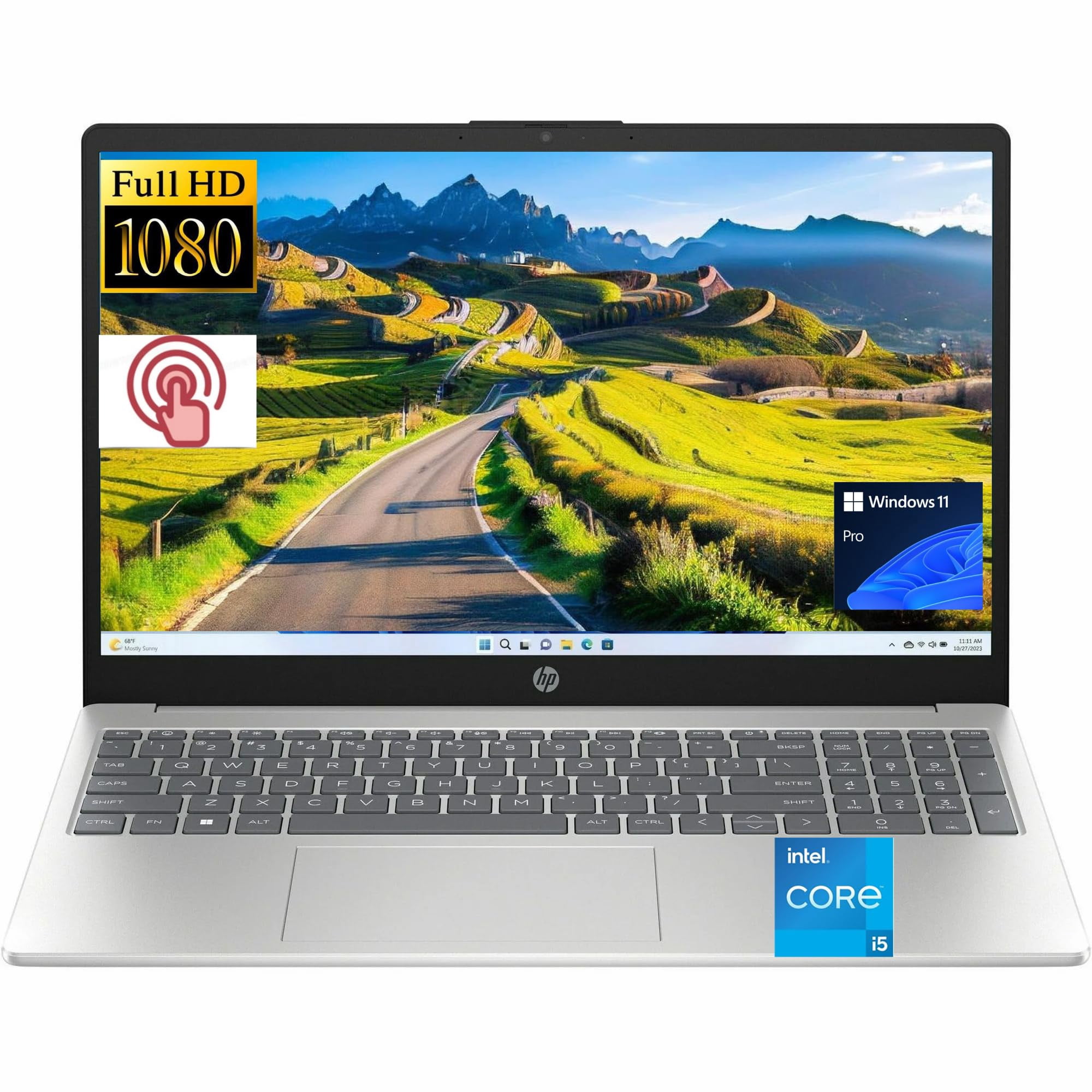 Laptop Hp 15.6" Intel N200 4gb Ram 128gb Ufs Plata