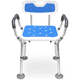 thumbnail image 1 of Silla Baño Ducha 3 En 1 Soporte Antideslizante Agarradera, 1 of 8