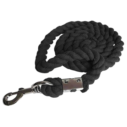 Magideal - Correas Cuerda De Plomo Para Caballos Cuerda Para Caballos Fácil De Usar Para Entrenar Caballos, Cabras U Ovejas Perno Clip A Presión Cuerda Trenzada Negro