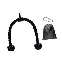 Magideal - Bíceps Tríceps Tensión Cuerda Torcida Torcer La Cuerda De La Cuerda Sin Deslizamiento De Fitness Práctico Con Clip De Carabinero Para El Asa De Elevación De Plástico