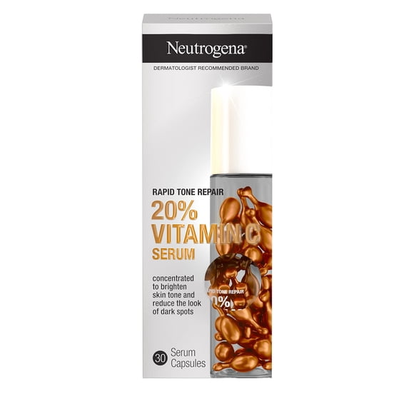 Serum Neutrogena Rapid Tone Repair con 20% de vitamina C, 30 cápsulas