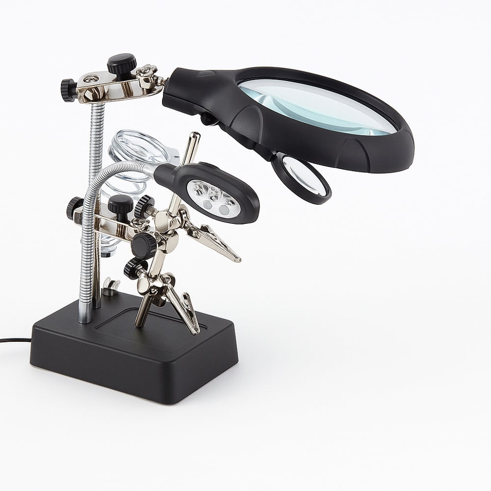 Citotools - Lupa Brazo Escritorio Soporte Pinza Luz Led Tercera Mano