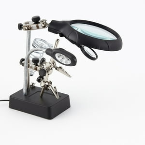 Citotools - Lupa Brazo Escritorio Soporte Pinza Luz Led Tercera Mano