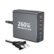 thumbnail image 1 of Cargador MEKIOJEO de aleación de aluminio 260W USB C con 7 puertos para MacBook, 1 of 6