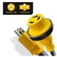 thumbnail image 2 of Adaptador de cable de alimentación de 30 A RV a 110 V 15 A con Twist Lock CAMPELIFY, 2 of 7