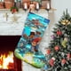 thumbnail image 1 of Dragon Striker Tema: Calcetines de Navidad, fino lino blanco para colgar en escaleras y chimenea, decoración navideña para el hogar, regalo de Navidad. 45cm × 32cm, 1 of 5