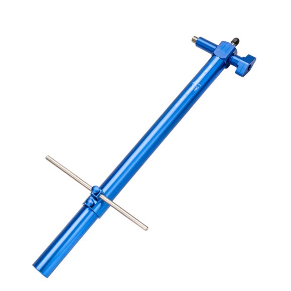 Herramienta de alineación de bicicleta TEQIN, aleación de aluminio, 40 cm, azul