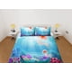 thumbnail image 3 of Bajo el mar medusas ropa de cama funda nórdica azul, rubor océano animal marino, 3 of 3