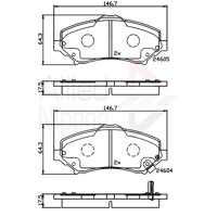 Pastillas Freno Para Auto Allied Nippon Adb36066