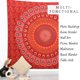 thumbnail image 5 of Tapiz RAJRANG 229x213 cm Algodón Boho Mandala Rojo, 5 of 6