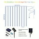 thumbnail image 5 of 300 LED Solar Curtain Light With Remote Control 8 Lighting Modes, IP65 Waterproof Copper Wire Lights For Christmas Party Wedding Home Bedroom Garden Wall Decorations, 5 of 5