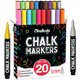 thumbnail image 1 of Marcadores de tiza líquida Chalkola 20 con punta extra fina para pizarra, 1 of 9