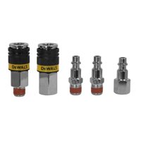 Kit De Acopladores Y Enchufes Dewalt Dxcm036-0208 1/4 Pulgadas Npt