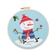 thumbnail image 2 of Kit De Inicio De Bordado Navideño Con Bastidor De Bordado Para Principiantes, Punto De Cruz, Muñeco De Nieve, 2 of 5