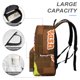 thumbnail image 4 of Monster Bash-theme Backpack, Campus style schoolbag Bookbag with Adjustable Shoulder Straps And Large Zip Compartment, Unisex Travel Bags.42x30x15cm, 4 of 6