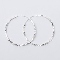 La Garza - Aros Mujer Plata Argolla Mateada