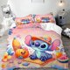 thumbnail image 1 of Stitch duvet cover pillowcase set warm and comfortable bedding set, home bedroom three-piece set, gift for boys and girls Bed Sheets, 1 of 5