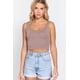 thumbnail image 1 of Blusa Saronite Básico Crop Sin Mangas Cuello Redondo Khaki Ostrero Mujer, 1 of 4