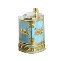 Bothyi - Caja Decorativa Para Palillos De Dientes, Para Restaurante, Apartamento, Comedor, Dorado, Azul Claro