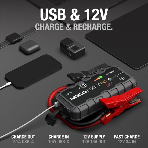 発電機・ポータブル電源 NOCO BOOST HD GB70 12V 2000A Batería de coche Jump Starter NOCO Boost HD GB70 2000A 12V | Lider