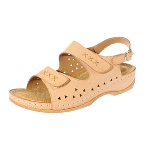 Vía Franca - Sandalia Confort Beige Marche