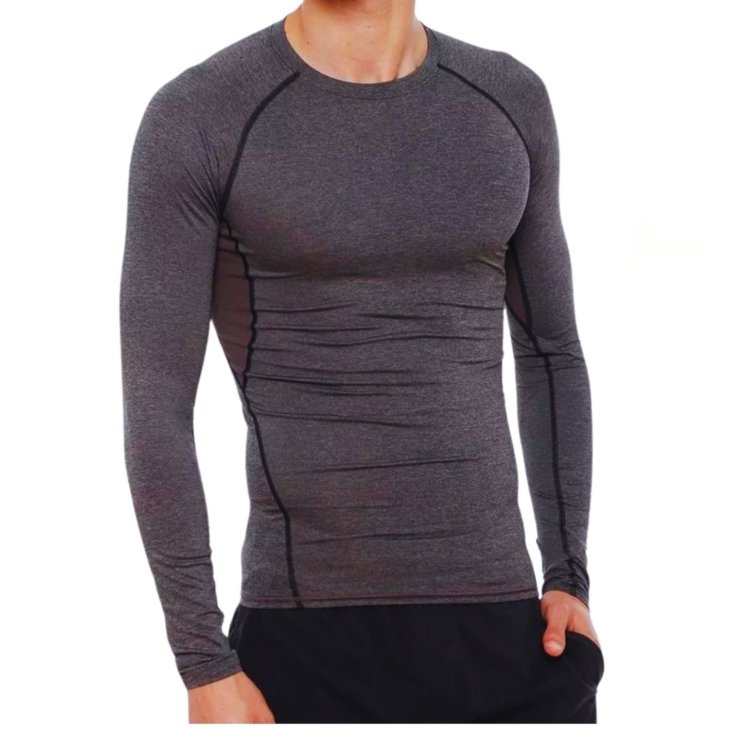 Likeshop - Camiseta Primera Capa Manga Larga Deportiva Forro Polar 033