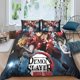 thumbnail image 1 of Cute- Bed Du-vet -Cov-er Dem-on Anime Sla-yer Bedding Se-ts 3D Printed Light-weight 3 Piec-e Comfor-ter Sets 1 Duve-t Cover and 2 Pillow -Shams for Kids Boys Girls Full203x228cm, 1 of 5