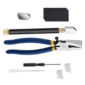 Bothyi - Kit De Herramientas De Corte De Vidrio De 10 Piezas Para Romper Vidrieras De Fusión