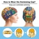 thumbnail image 3 of The Archies Gorro de Natación de Licra, Gorro de Baño de Tela Cómoda, Gorro Elástico Antideslizante para Hombres, Mujeres y Niños, 3 of 6
