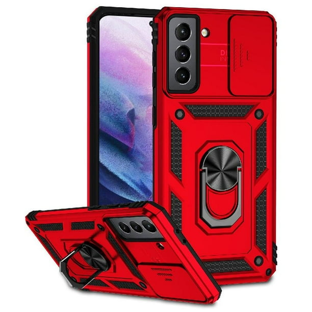 Estuche GANGXUN para Samsung Galaxy S21, soporte giratorio 360°, estilo mecánico y magnético