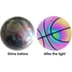 thumbnail image 5 of Balón de baloncesto holográfico: balón de baloncesto reflectante brillante que se ilumina, ideal para fotos con cámara, duradero, ideal para exteriores, regalo para adultos o niños., 5 of 7