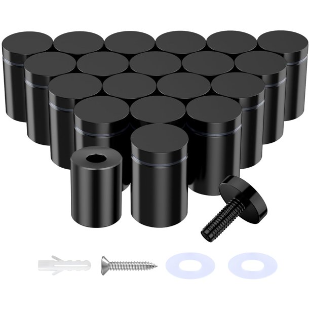 Tornillos Standoff IOQ de acero inoxidable, paquete de 20 unidades para letreros acrílicos