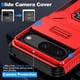thumbnail image 2 of Funda Armada para Google Pixel 8 con Tapa Deslizante y Soporte Magnético Giratorio Rojo, 2 of 5